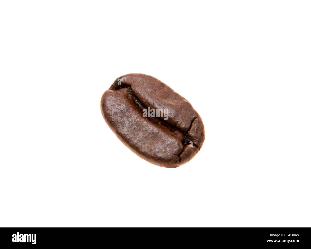 Frisch geröstete Kaffeebohne. Alle auf weißem Hintergrund Stockfoto