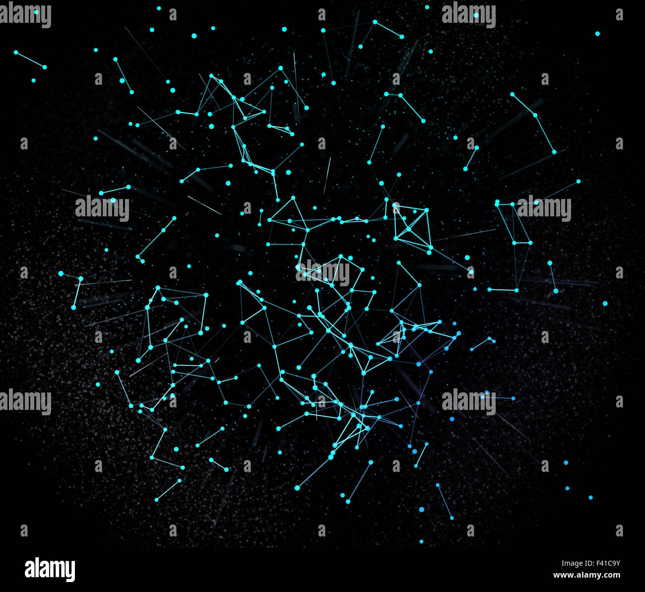 Abstrakte Daten-Netzwerkverbindung Stockfoto