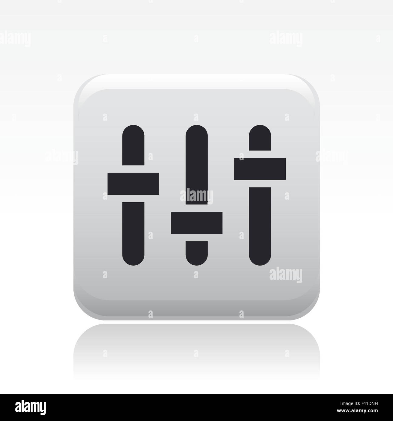 Vektor-Illustration von isolierten Mixer-Symbol Stockfoto