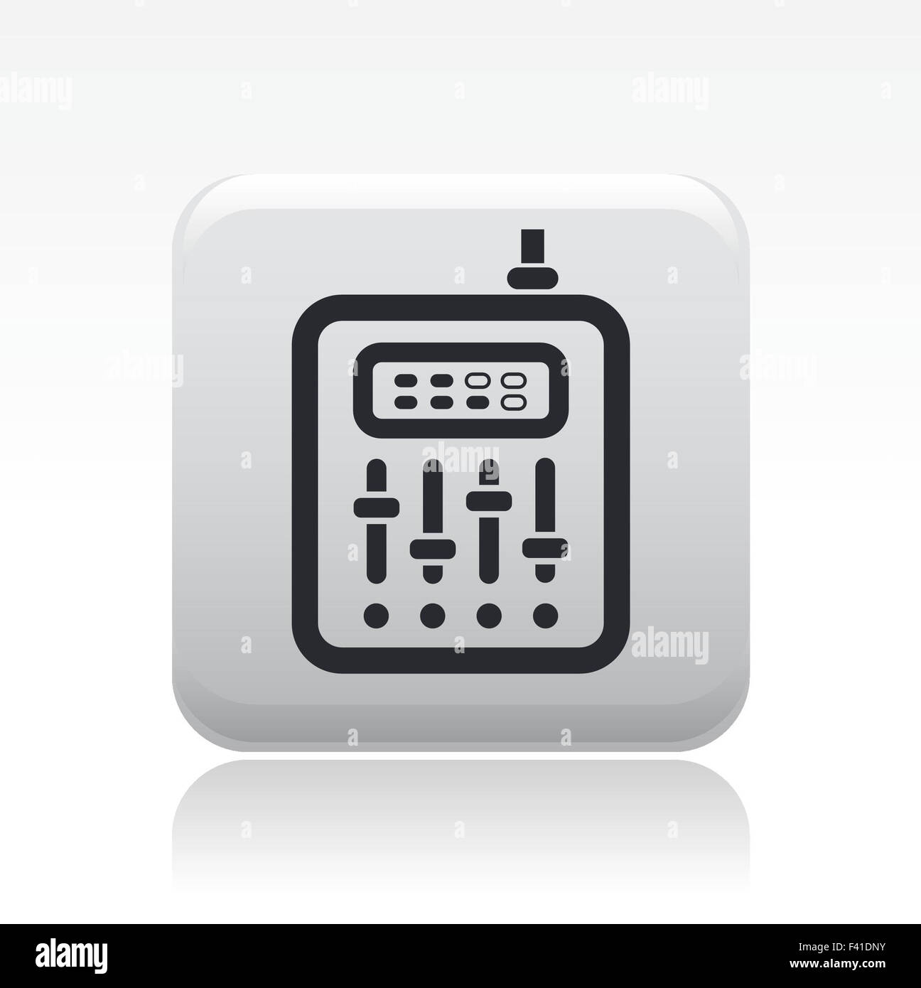 Vektor-Illustration der einzelnen Mixer-Symbol Stockfoto