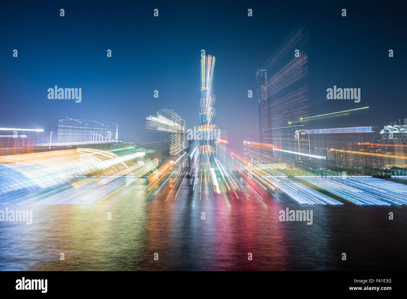 Zusammenfassung Hintergrund die Skyline der Stadt Stockfoto