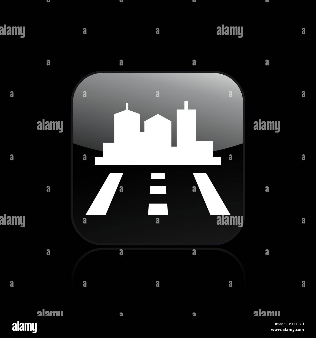 Vektor-Illustration der Single navigieren Symbol Stockfoto