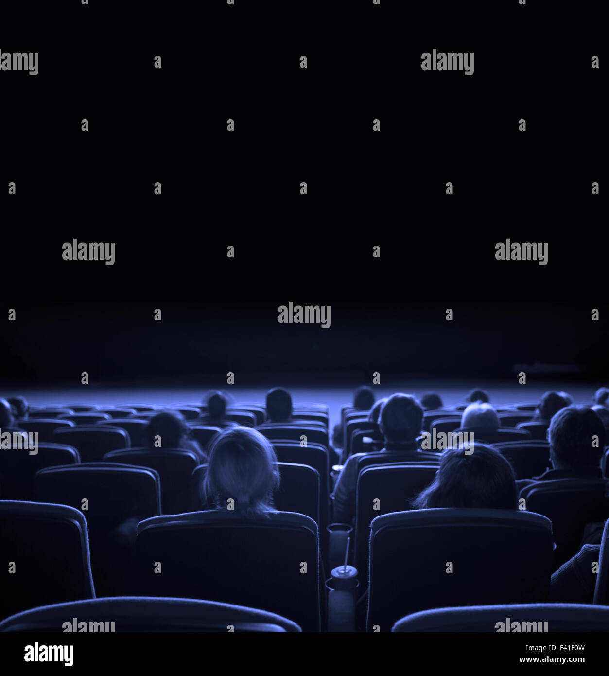 Zuschauer im Kino Stockfoto