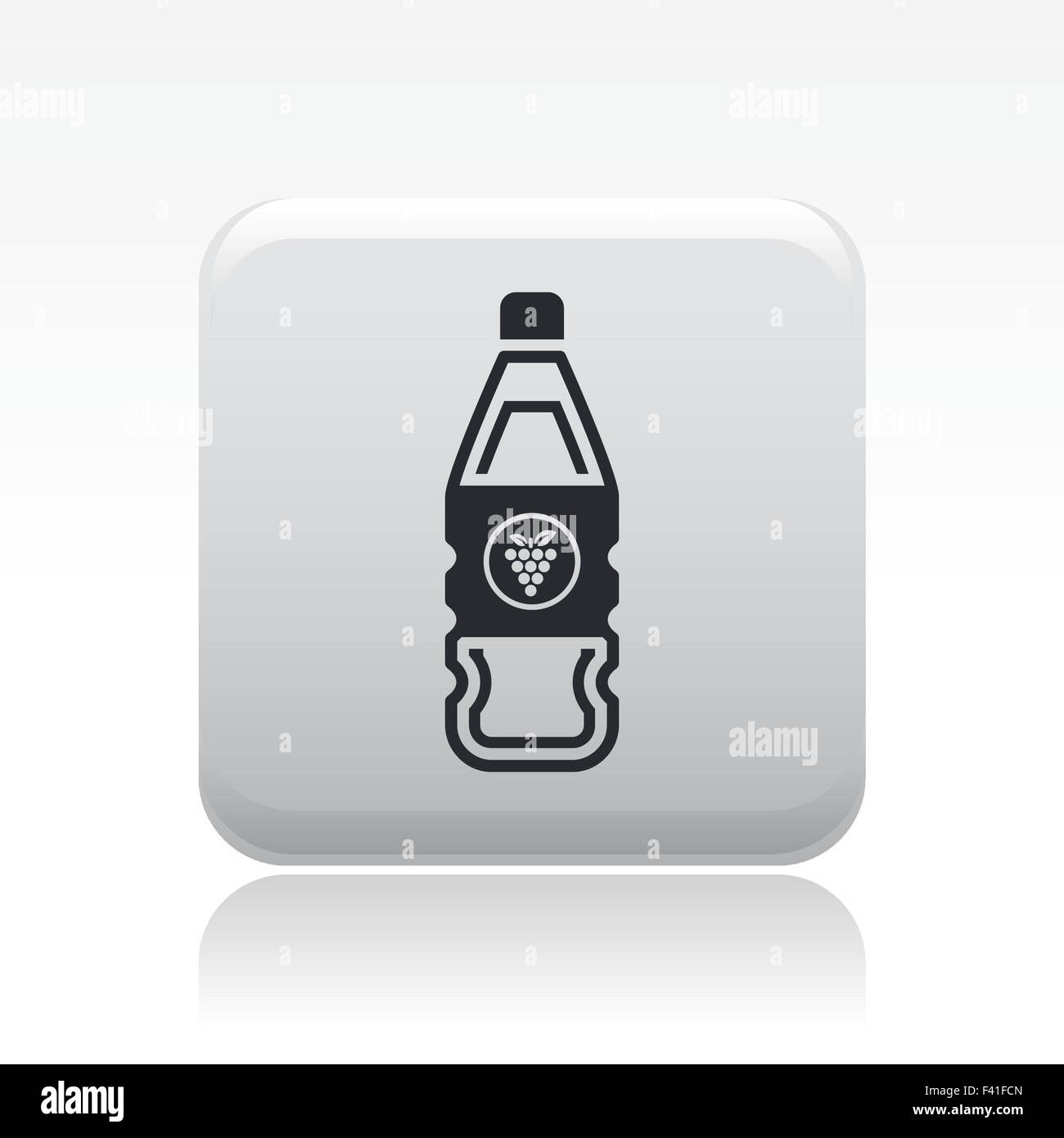 Vektor-Illustration der einzelnen Wein Symbol Stockfoto