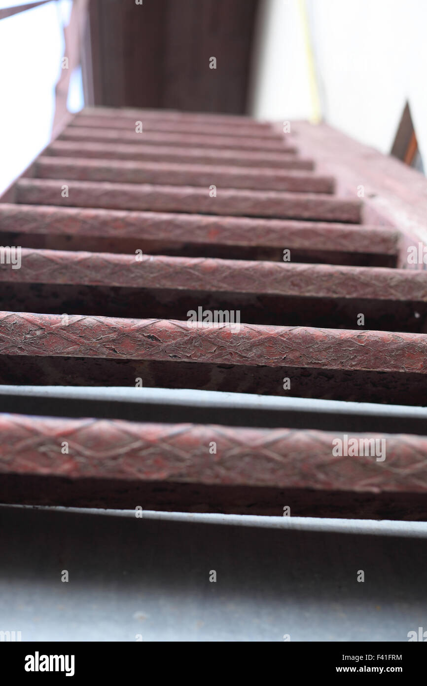 Metall-Treppe Stockfoto