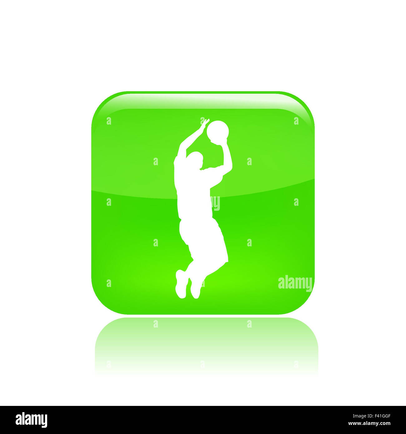 Vektor-Illustration der Basketball-Ikone Stockfoto