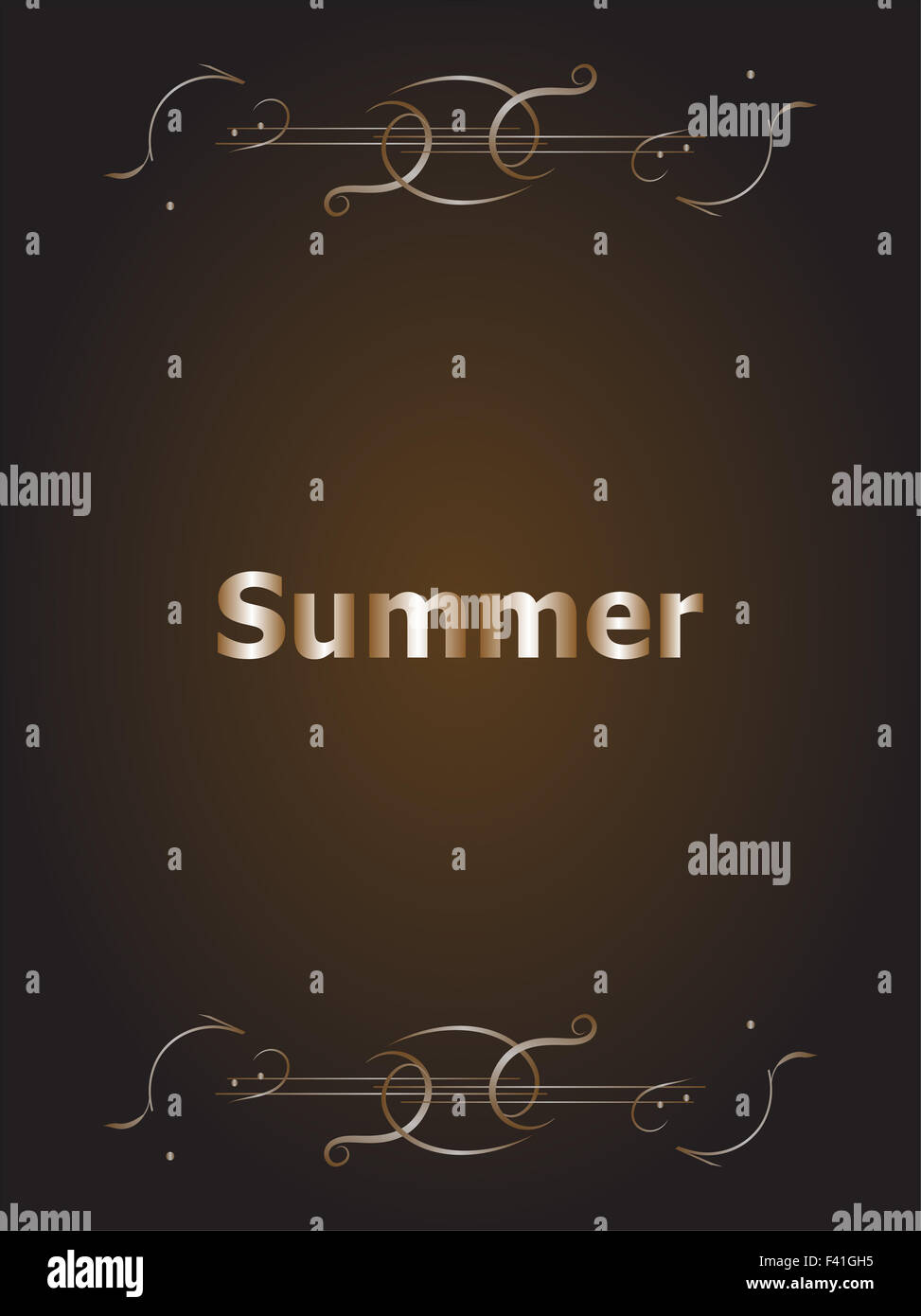 Elemente für Sommer kalligrafischen Designs. Vintage Schmuck. Alles für den Sommerurlaub Stockfoto