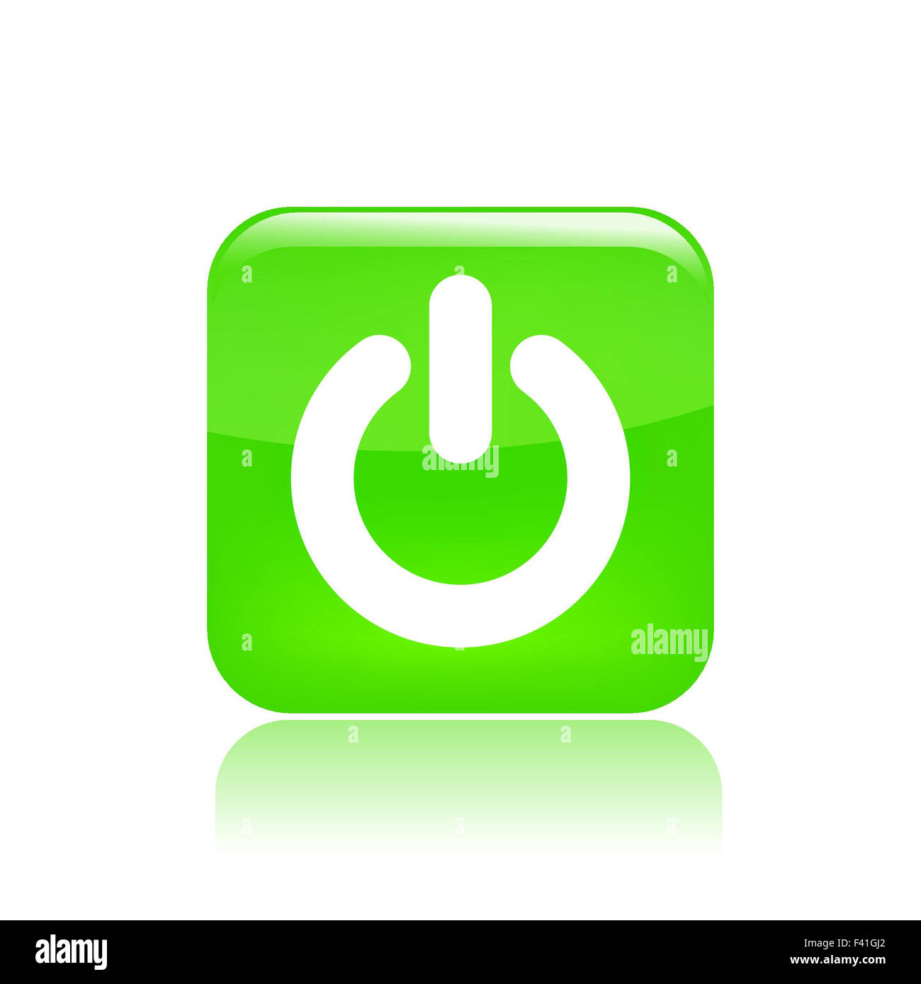 Vektor-Illustration der einzelnen Schalter Symbol Stockfoto