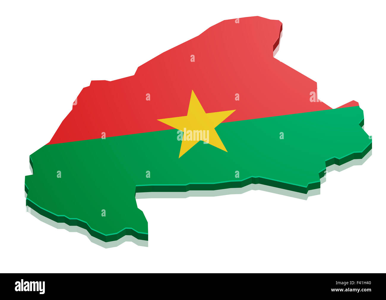 Karte von Burkina Faso Stockfotografie Alamy