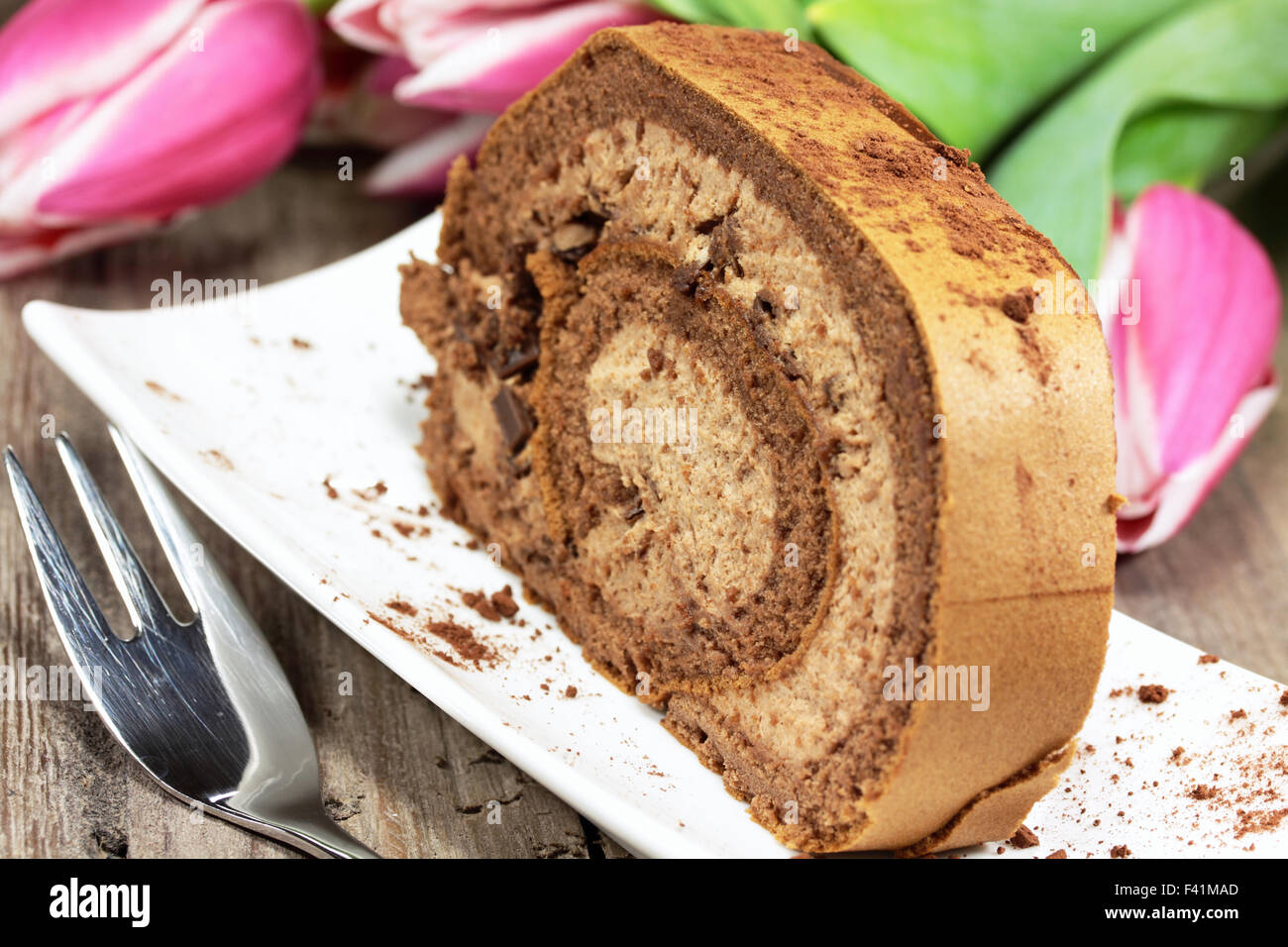 Schokolade Kuchen Stockfoto