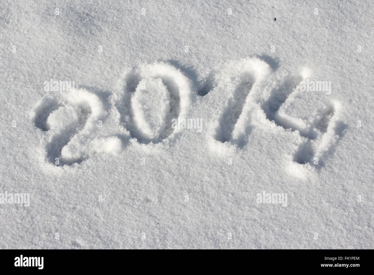 2014 im Schnee Stockfoto