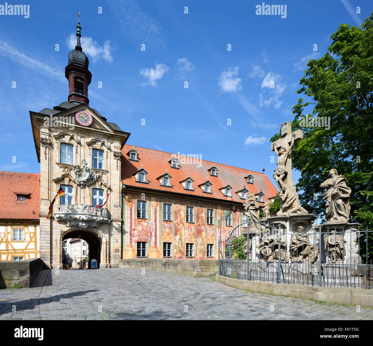 Altes Rathaus, Bamberg, Upper Franconia, Bayern, Deutschland Stockfoto