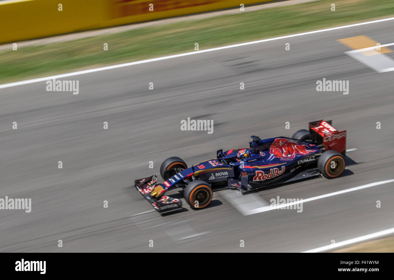 Team Red Bull racing, Formel1, Barcelona, Spanien Stockfoto