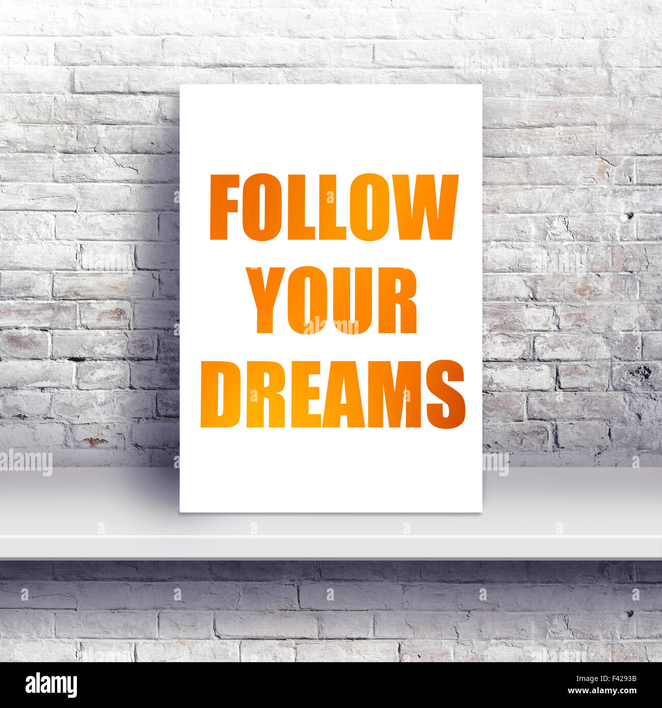 Leere Plakat mock-up als Textfreiraum, Grafik-Design-Hintergrund Stockfoto