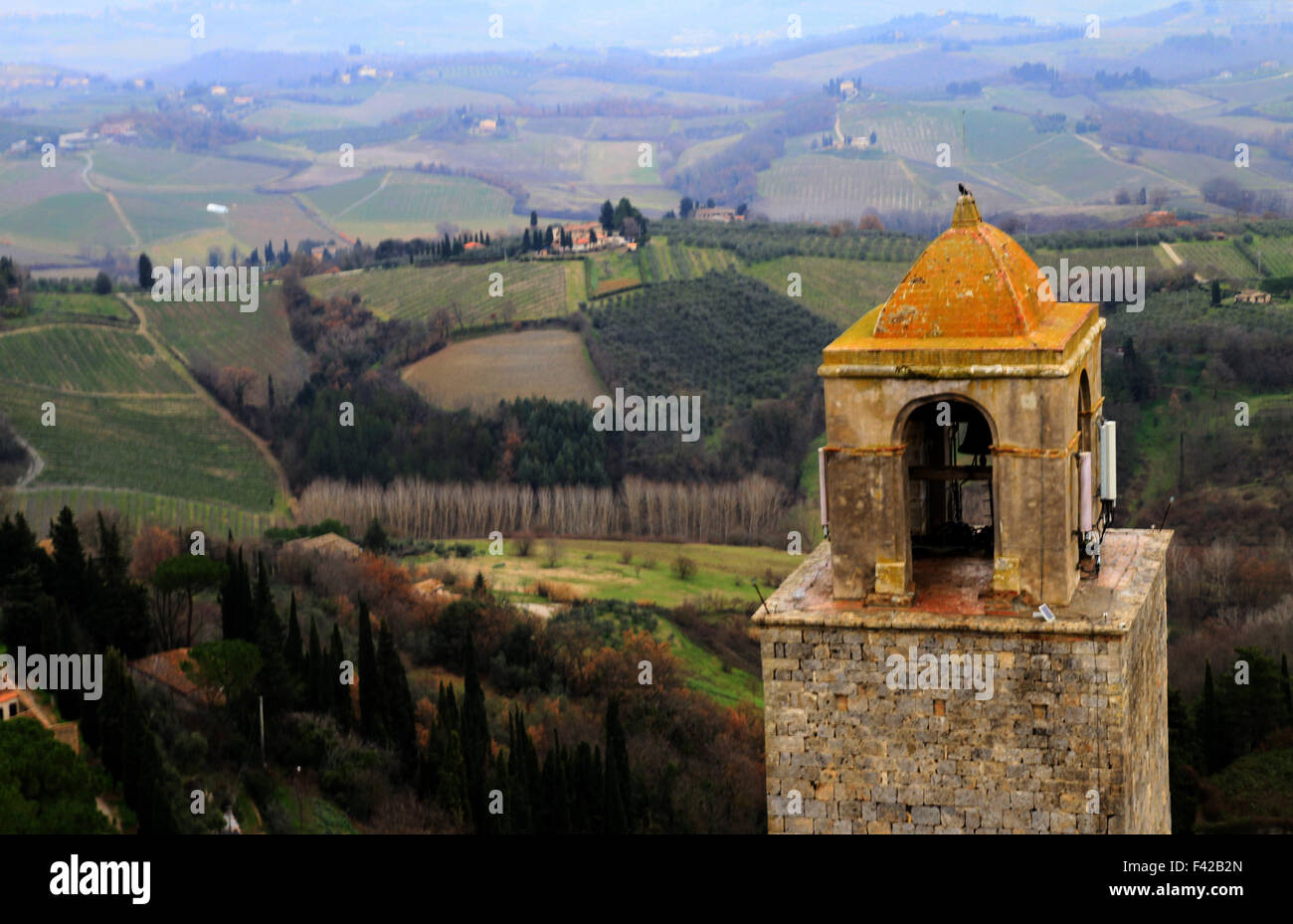 Stadt der schönen Türme, San Gimignano, Italien Stockfoto