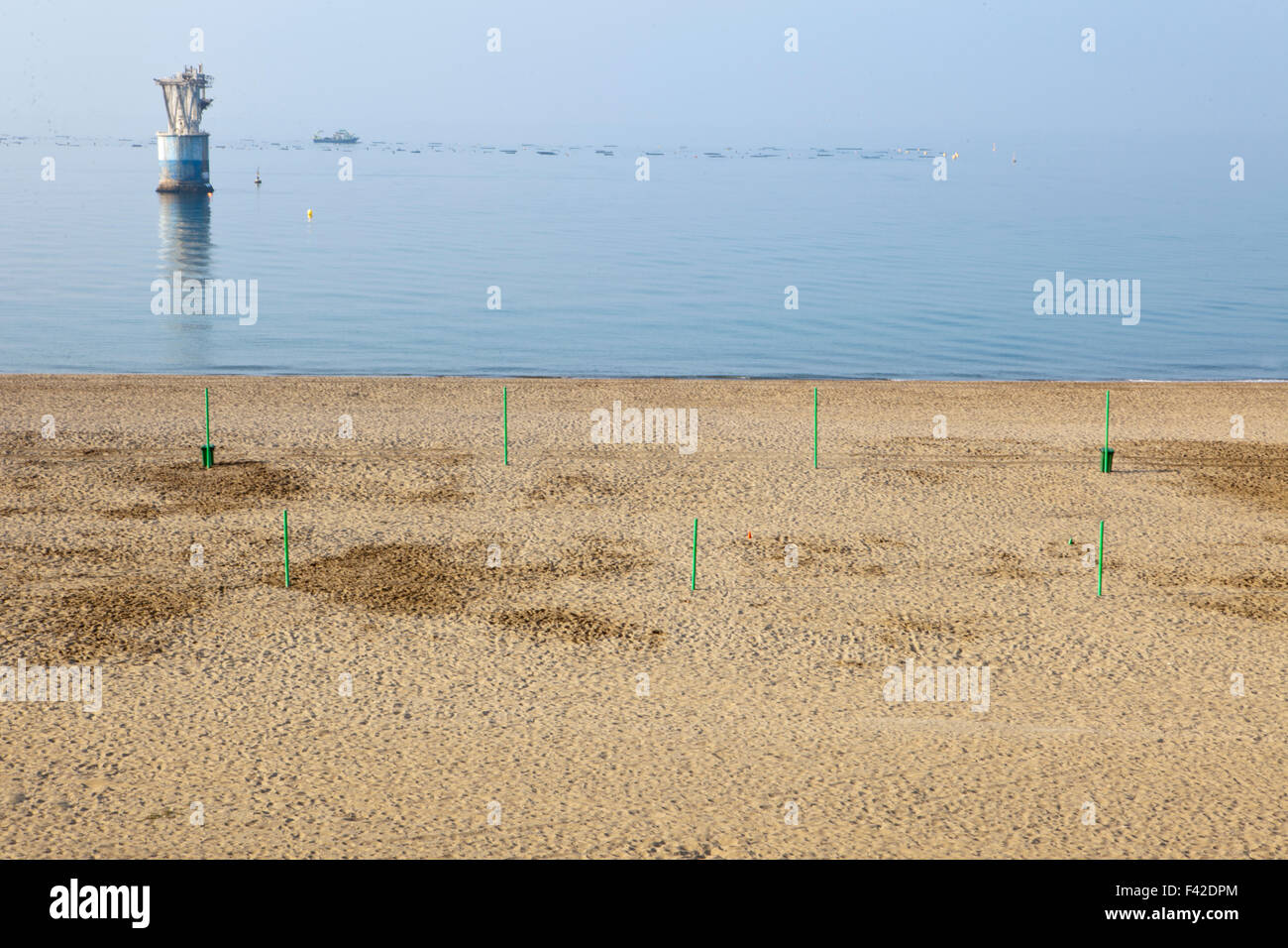 El Cable Beach früh am Morgen, Marbella, Spanien Stockfoto