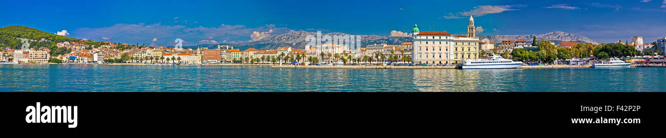 Split Megapanoramic Sommer Blick Stockfoto