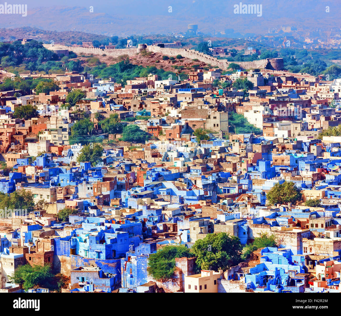 Jodhpur, die blaue Stadt, Rajasthan, Indien, Asien Stockfoto