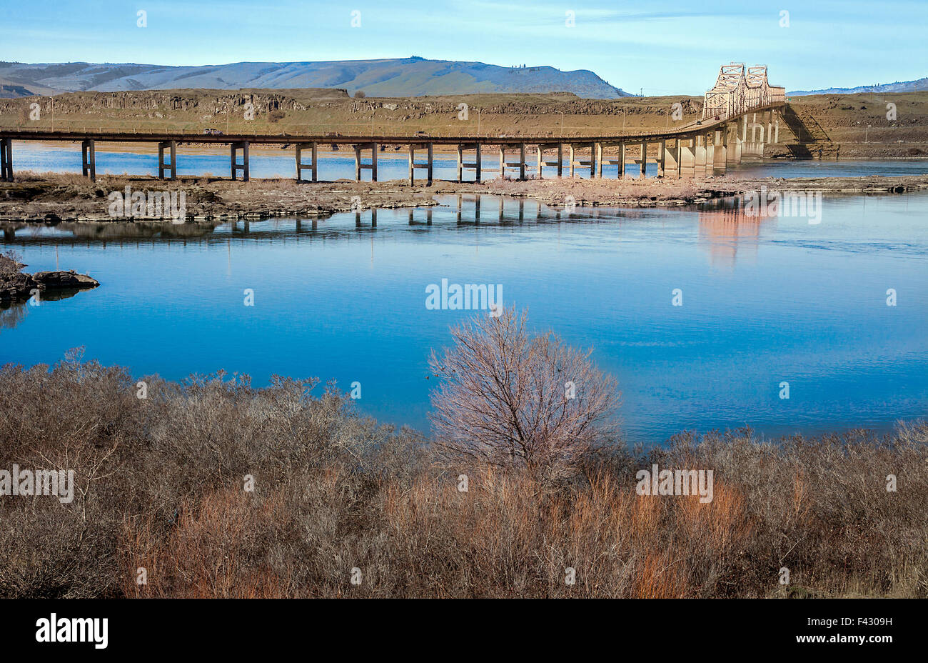 Der Damm Dalles in Oregon Stockfoto