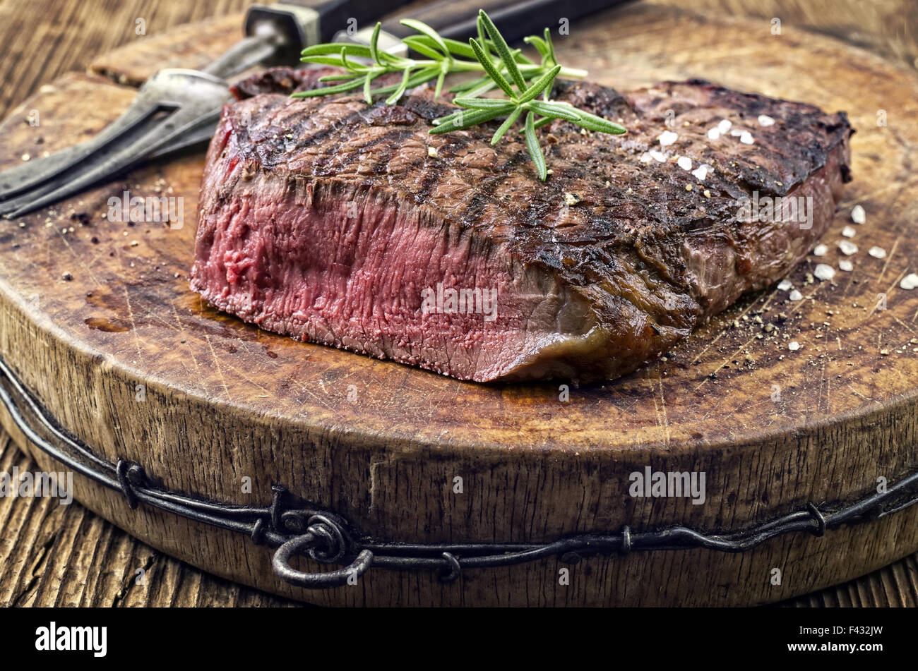 Gegrilltes steak Stockfoto