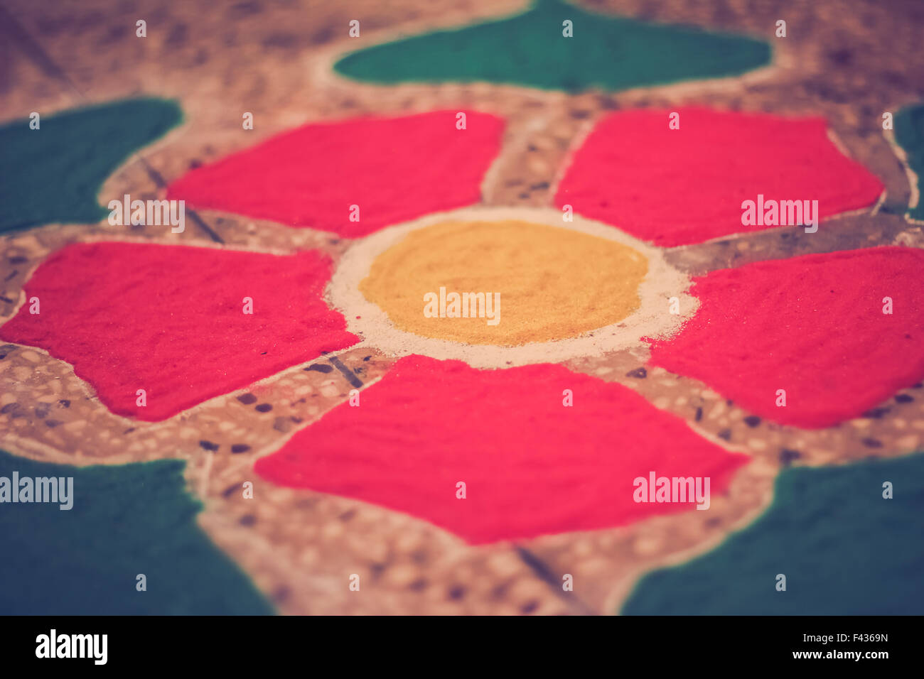 geschickte Rangoli für Diwali-fest Stockfoto