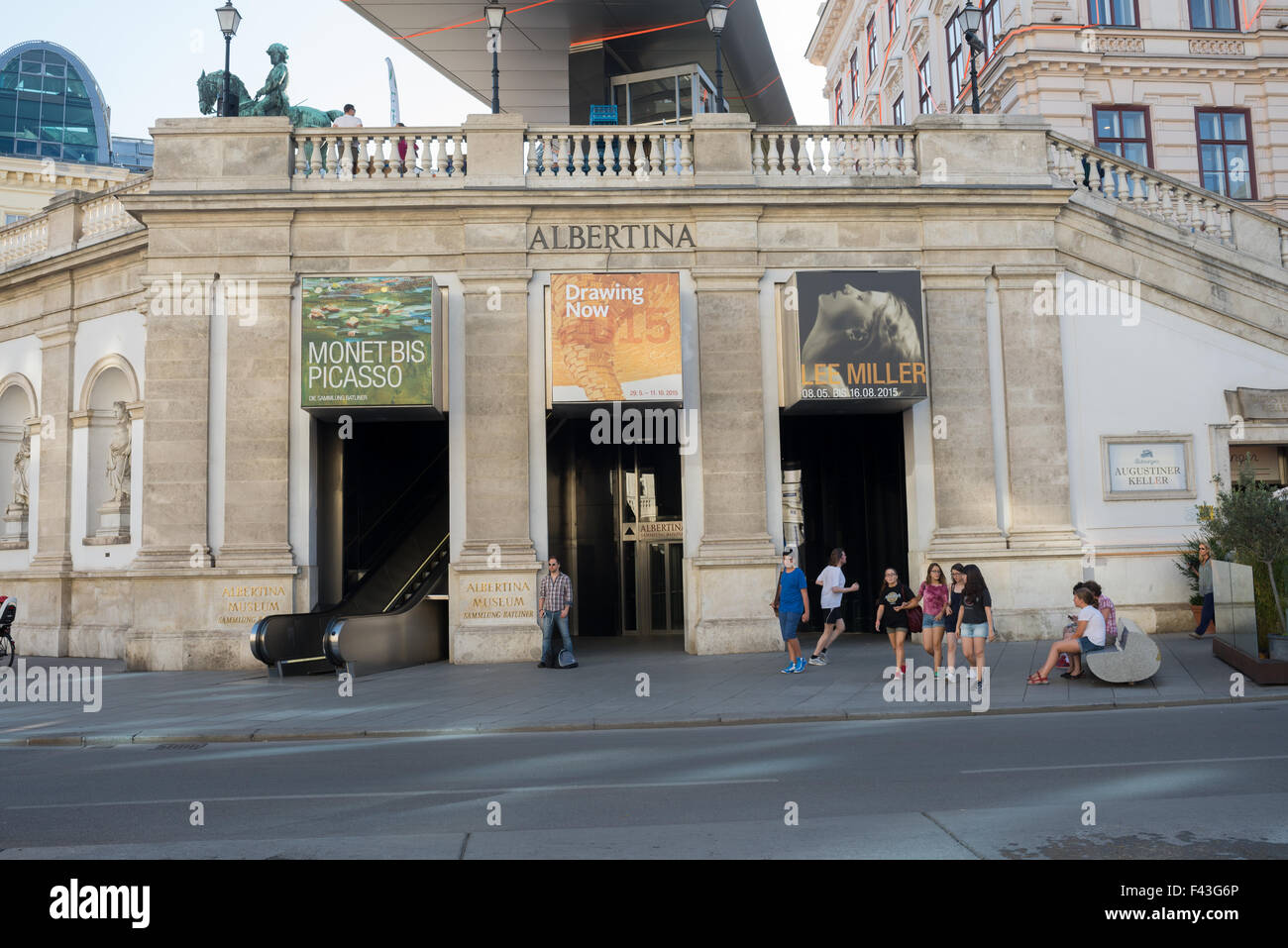 Wien, Österreich - 31. Juli 2015: Albertina Museum während der Ausstellung der Künstler Picasso und Monet am 31. Juli 2015 in Wien Stockfoto