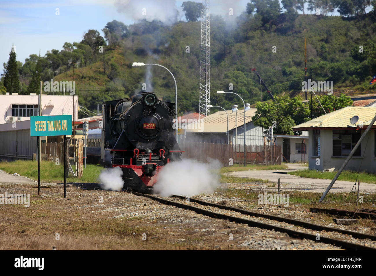 Sabah Staatsbahn Stockfoto