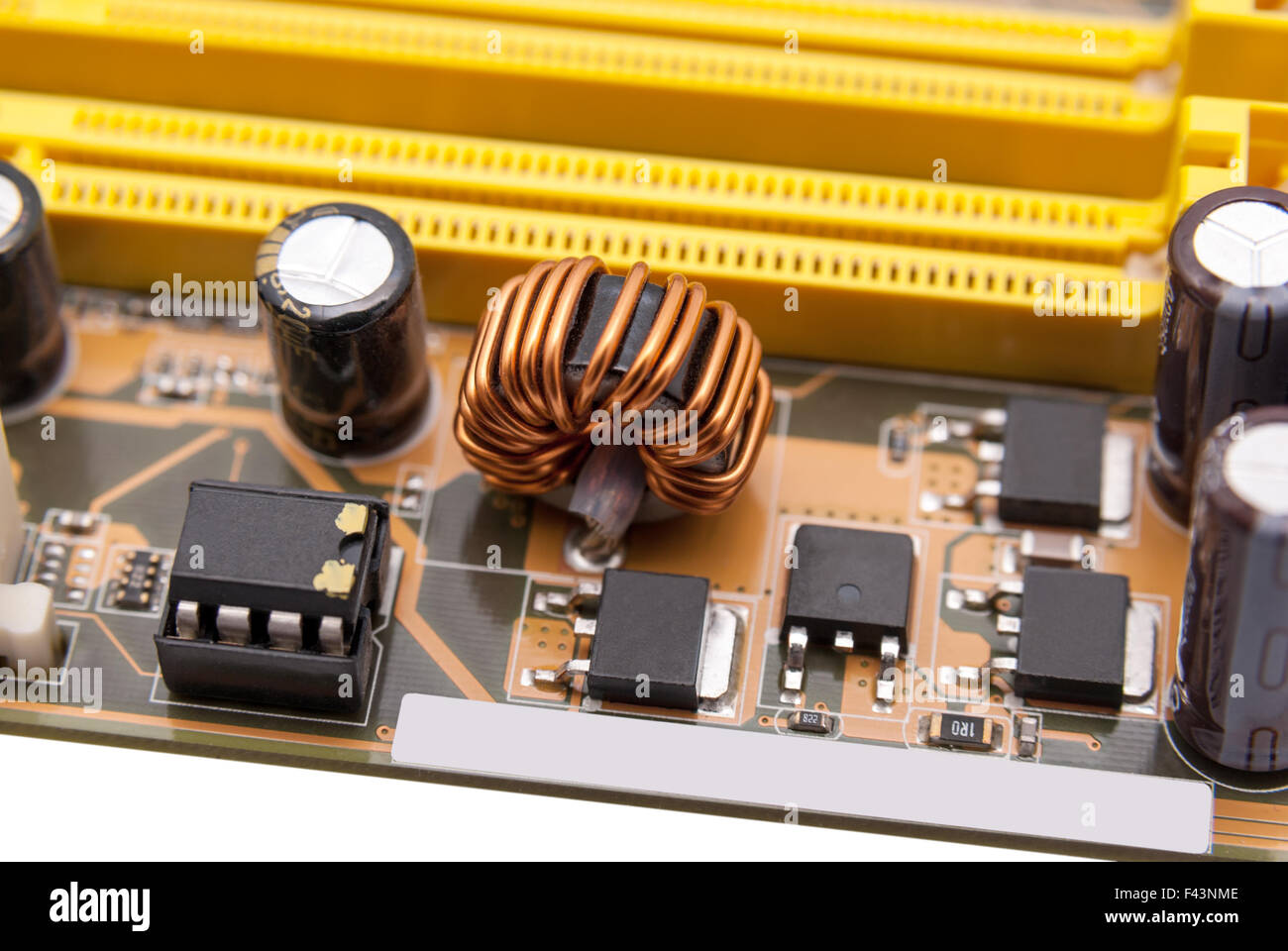 Mehrphasen-Power-System auf dem motherboard Stockfoto