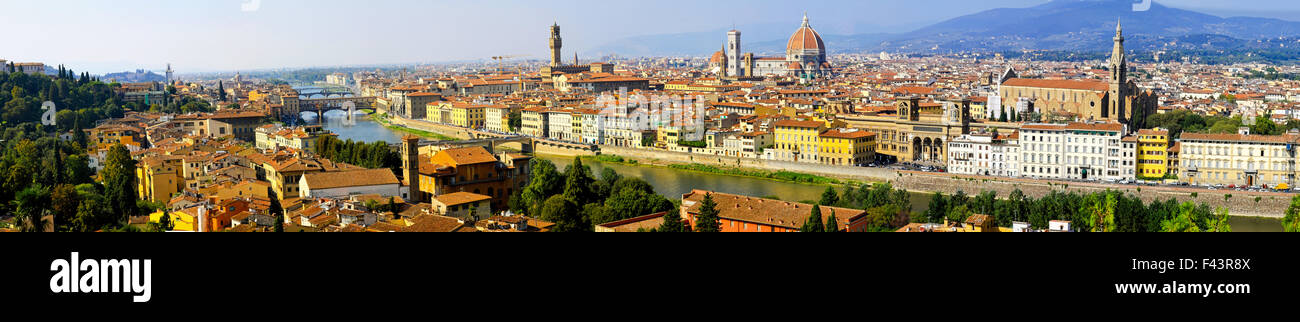 Florenz-panorama Stockfoto