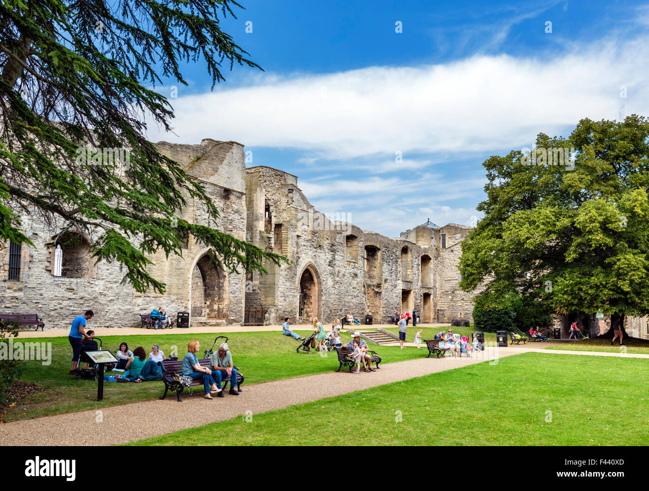 Die Ruinen der Burg Newark, Newark-on-Trent, Nottinghamshire, England, UK Stockfoto