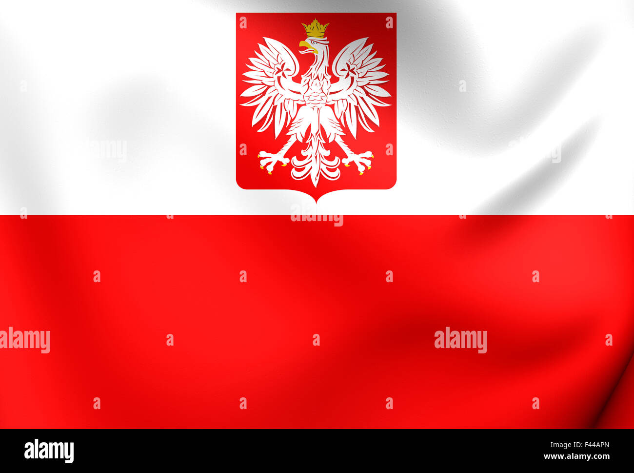 Flagge von Polen Stockfoto