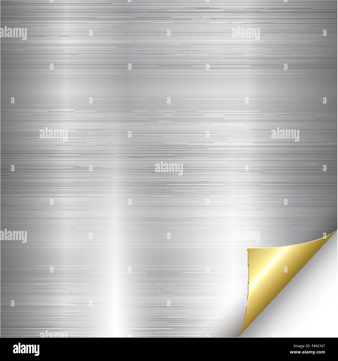 Metall Silber und gold Ecke Hintergrund Stock Vektor