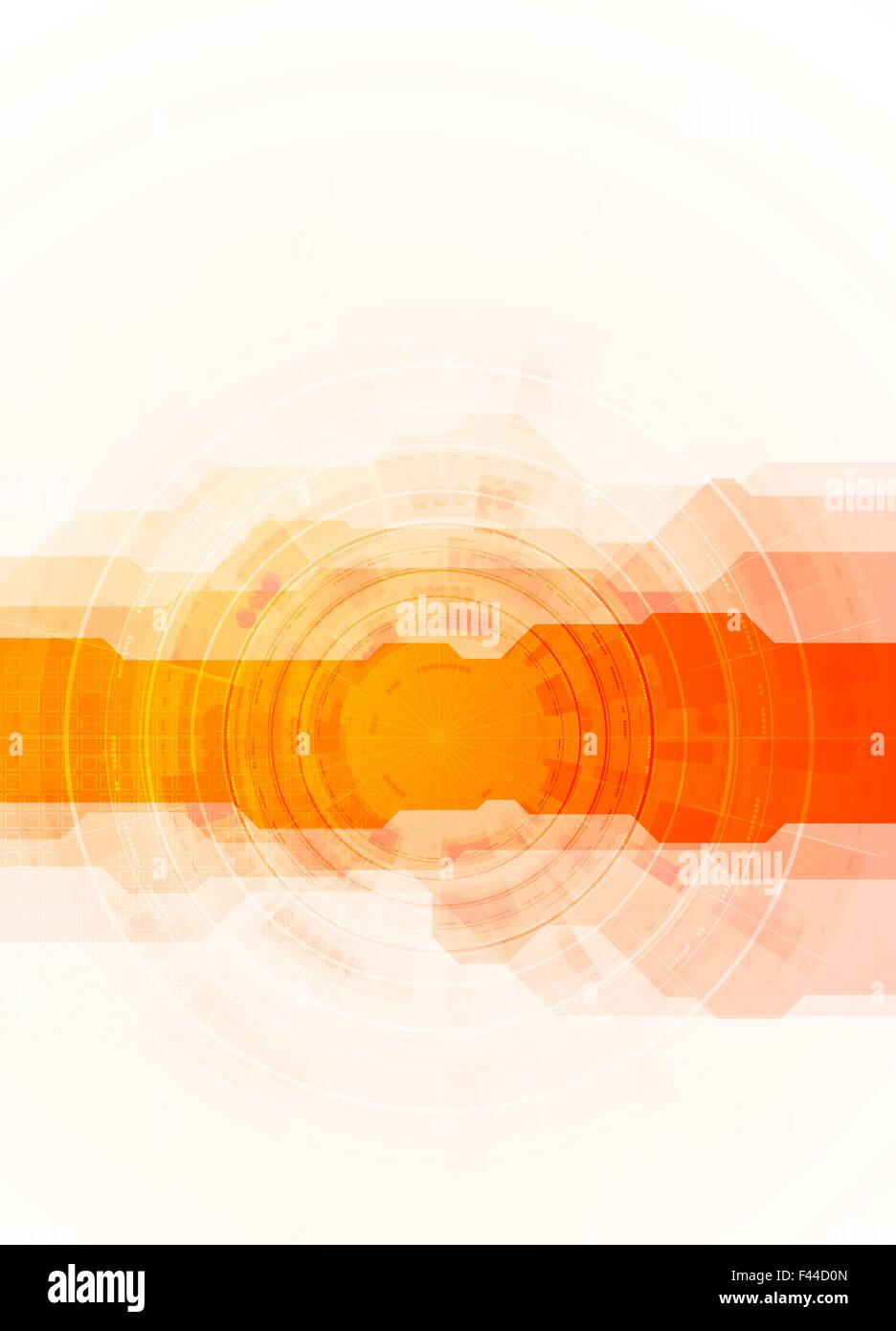 Hintergrund hell orange Technologie Stockfoto