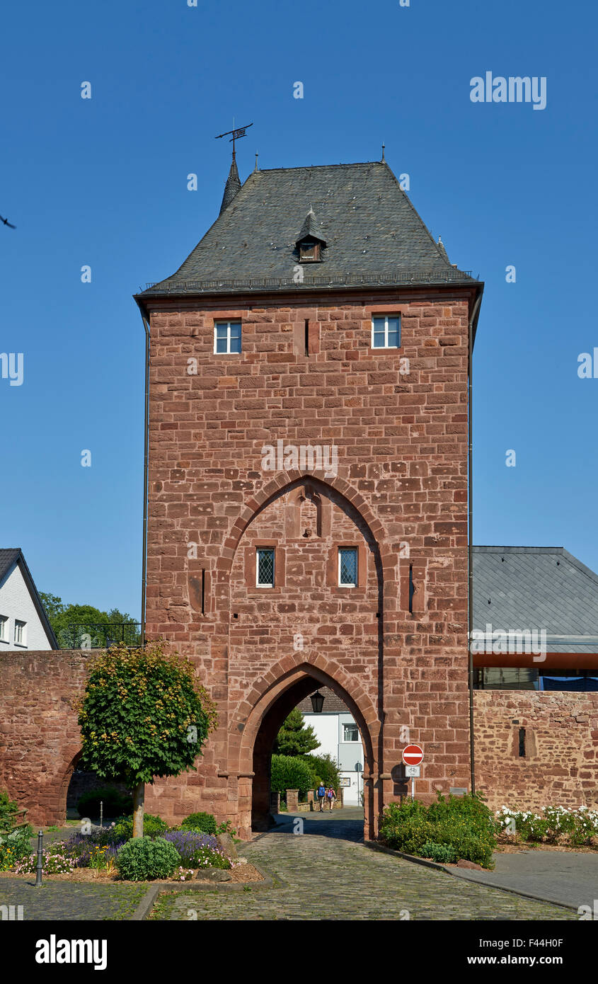 Stadt Tor "Zuelpicher Tor" von Nideggen, Nordrhein-Westfalen, Deutschland, Europa Stockfoto