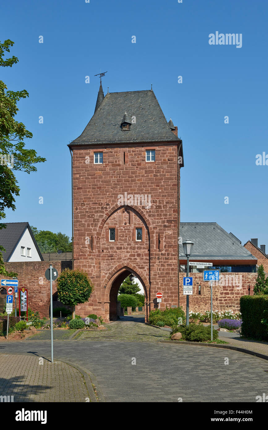 Stadt Tor "Zuelpicher Tor" von Nideggen, Nordrhein-Westfalen, Deutschland, Europa Stockfoto