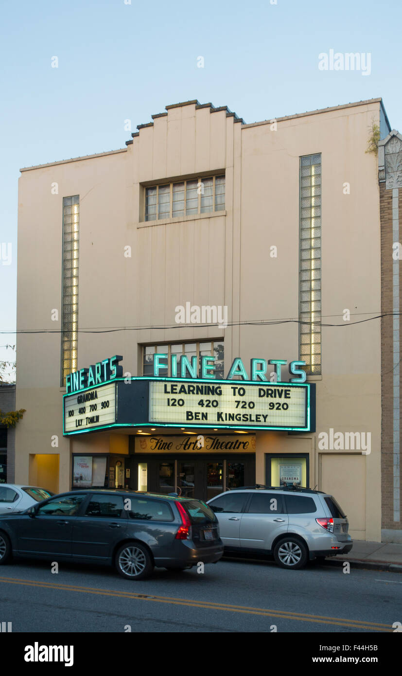 Bildende Kunst Kino in Asheville NC Stockfoto