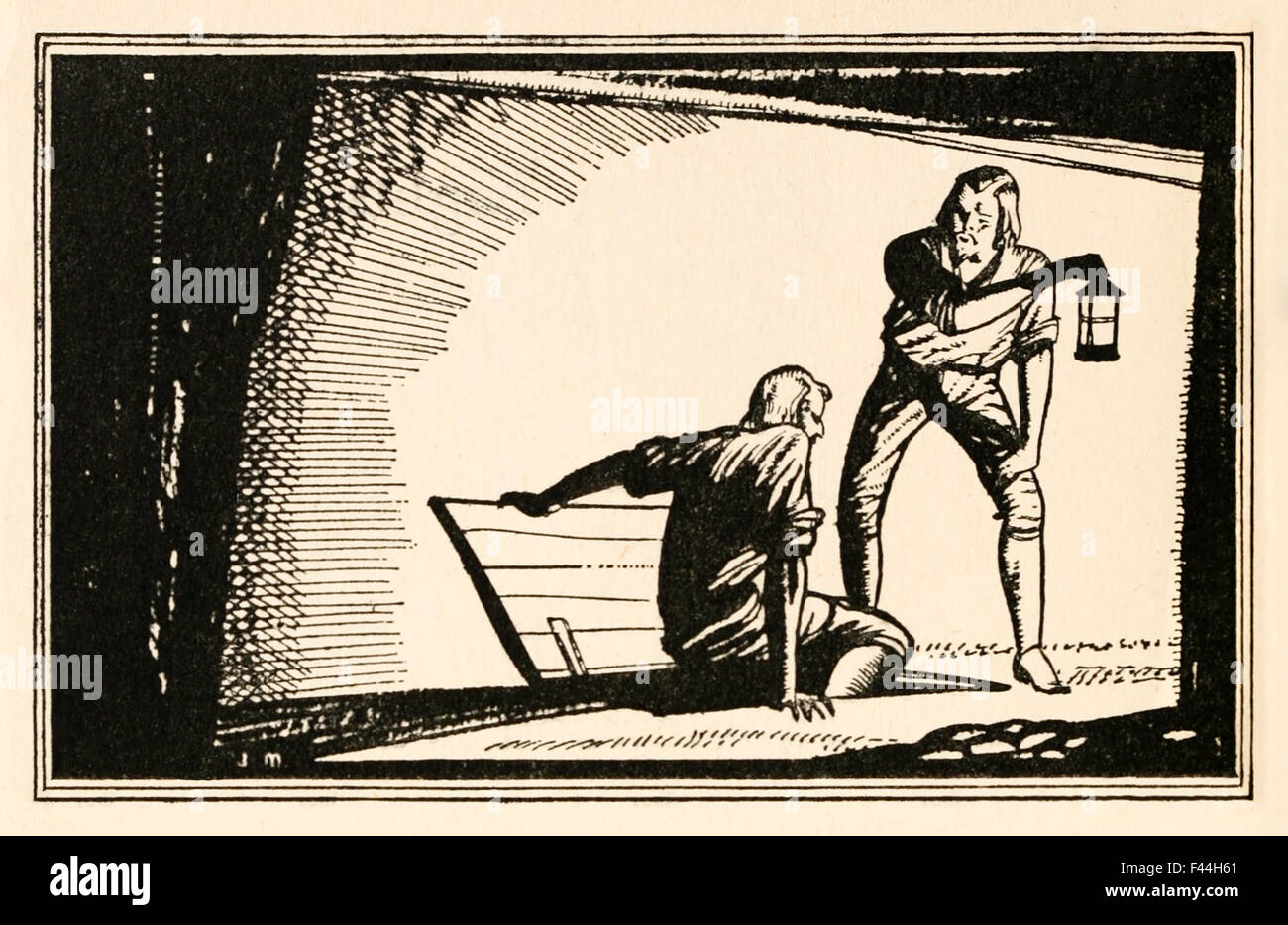 Illustration des Guy Fawkes von Jack Matthew; aus "Das fünfte November" von L.A.G. Strong (1896 – 1958). Stockfoto