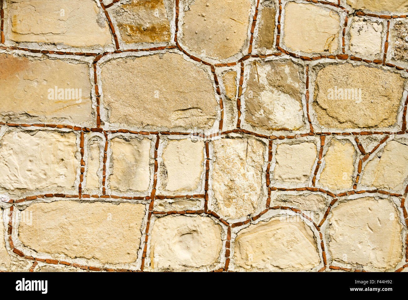 mediterrane Wand Stockfoto