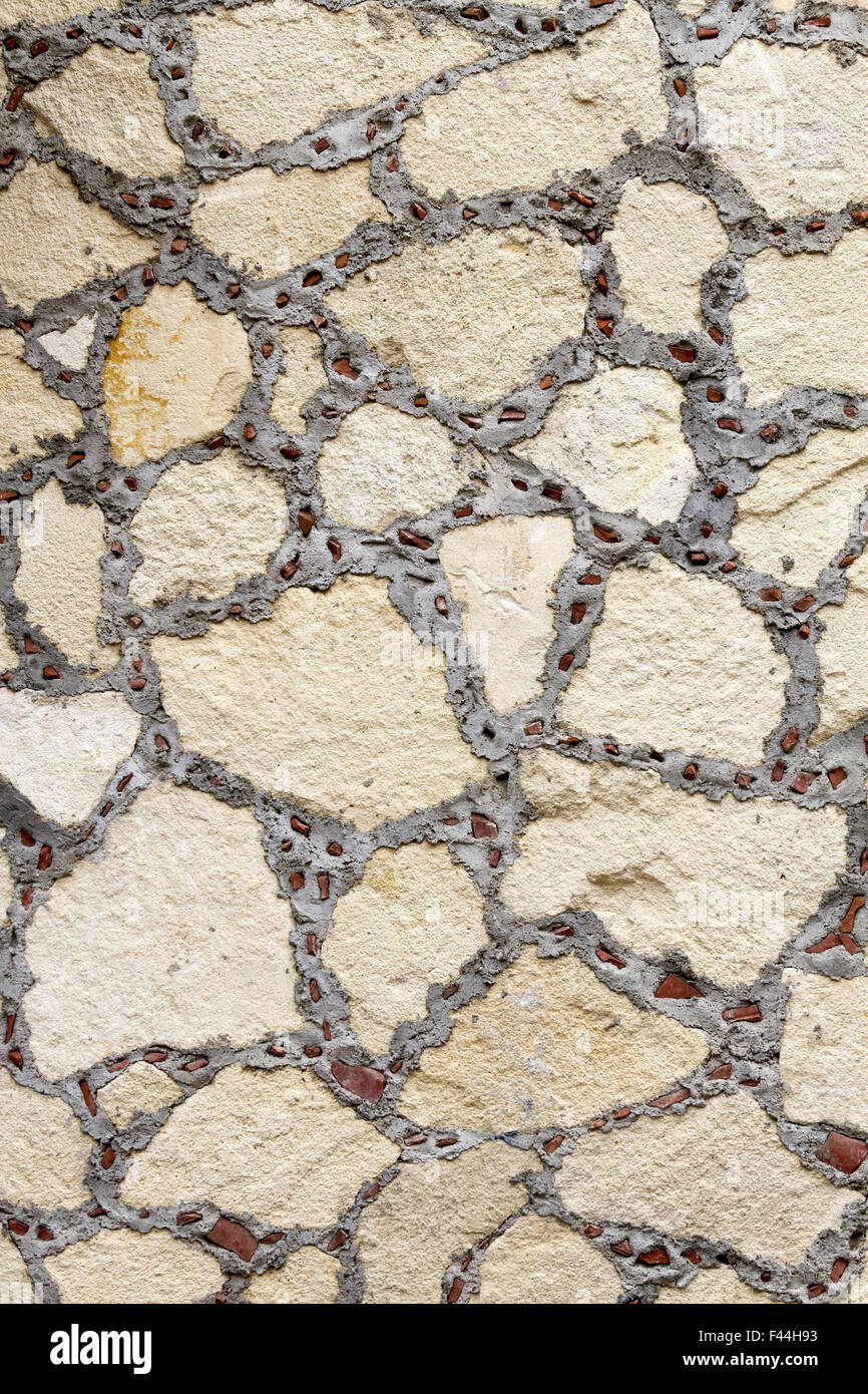 mediterrane Wand Stockfoto