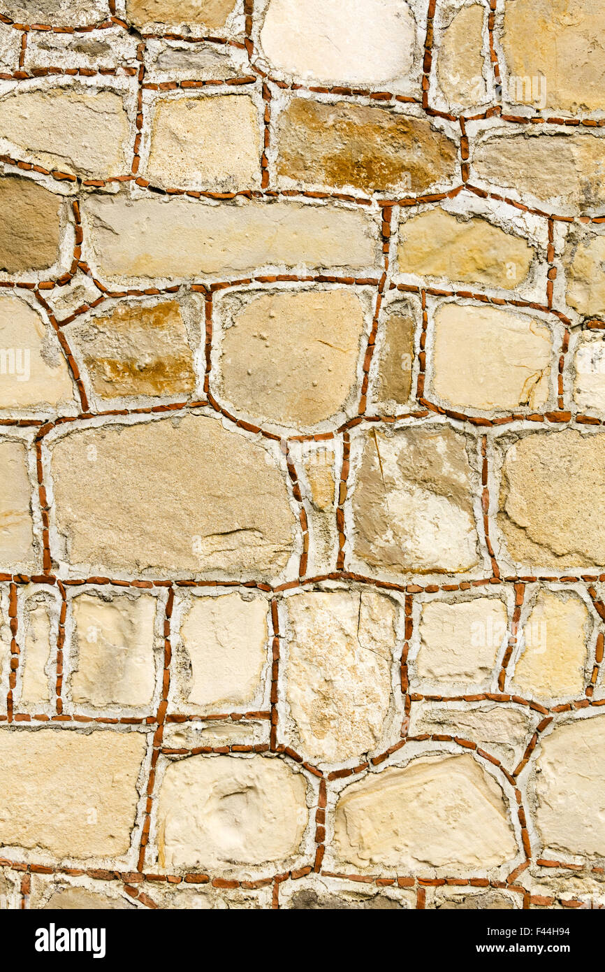 mediterrane Wand Stockfoto