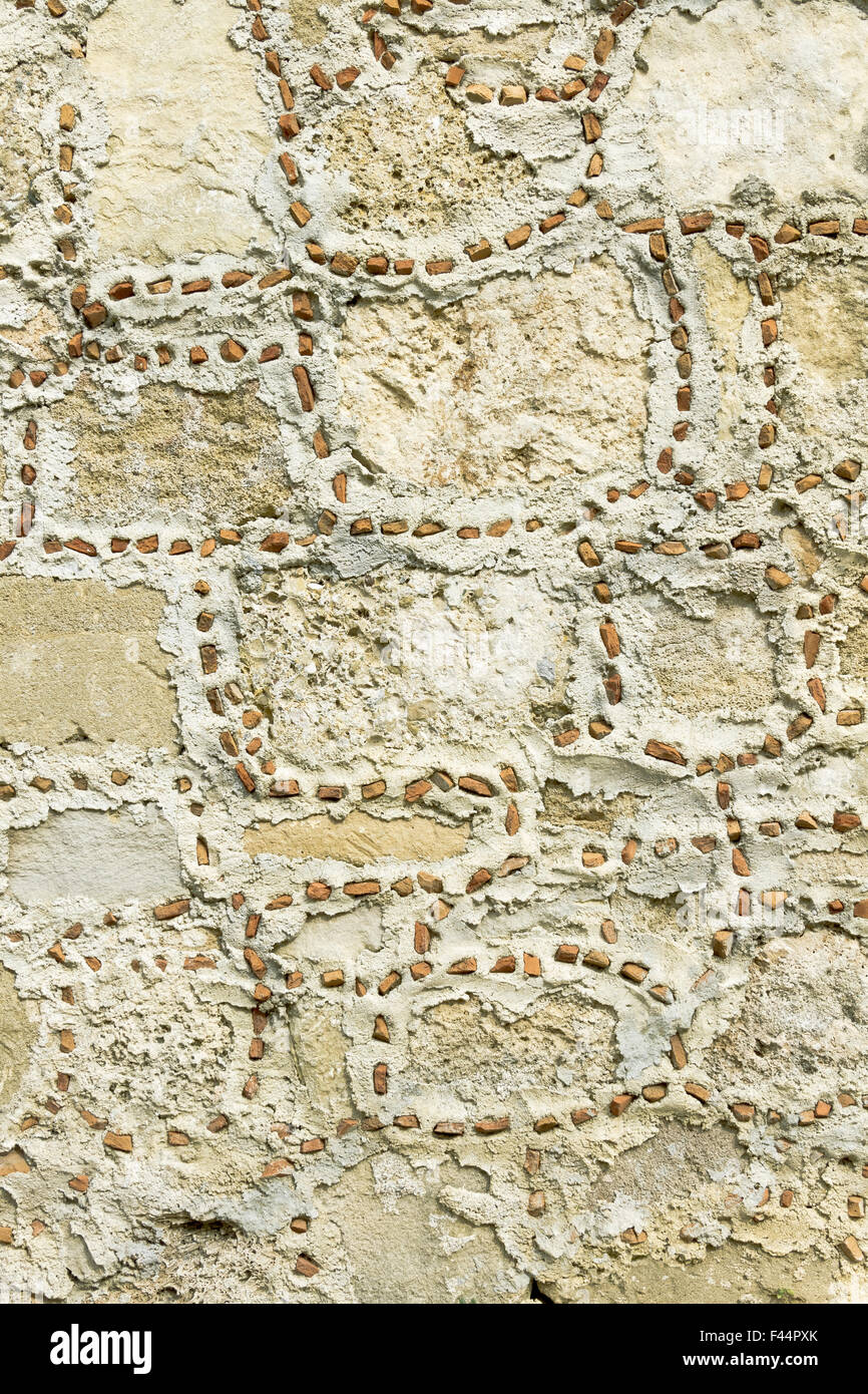 Natursteinmauer Stockfoto