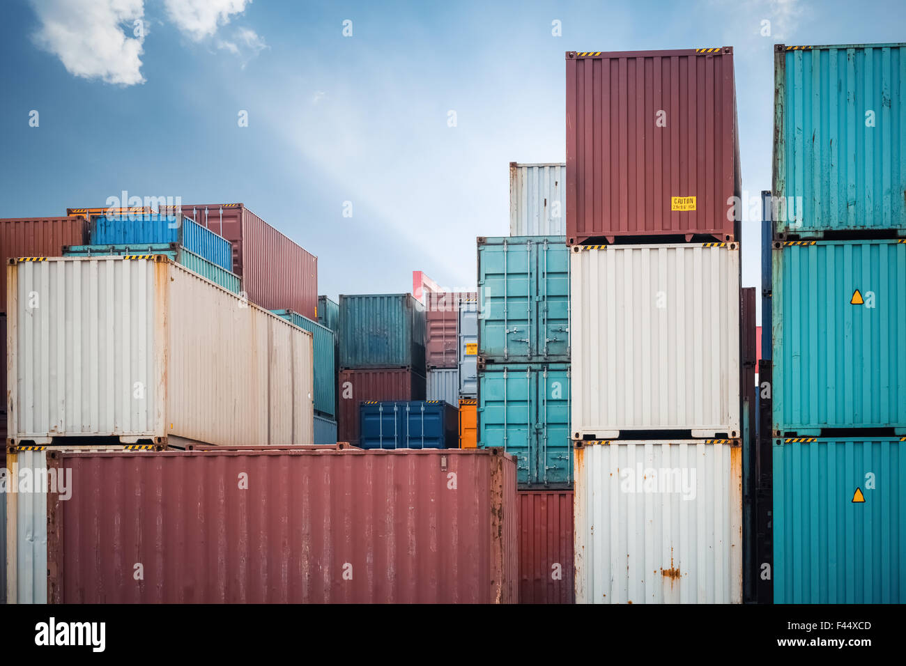 Luftfracht-Container Stockfoto