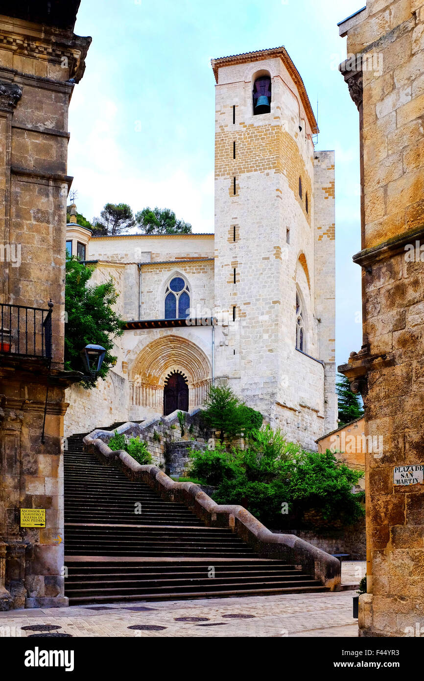 Kirche von San Pedro De La Rúa, Estella, Navarra, Spanien Stockfoto