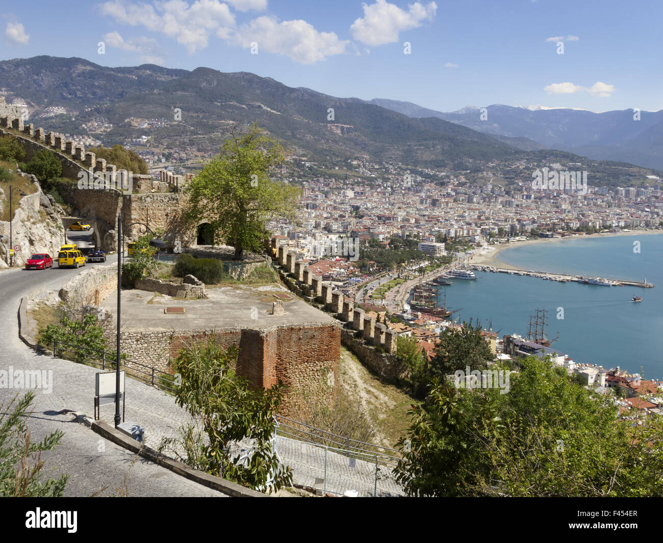 Küste von Alanya Stockfoto