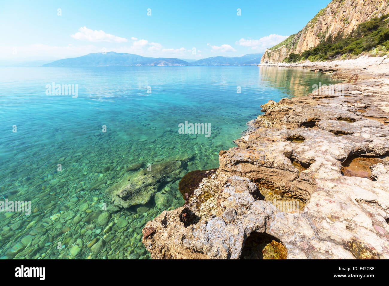 Griechenland-Küste Stockfoto