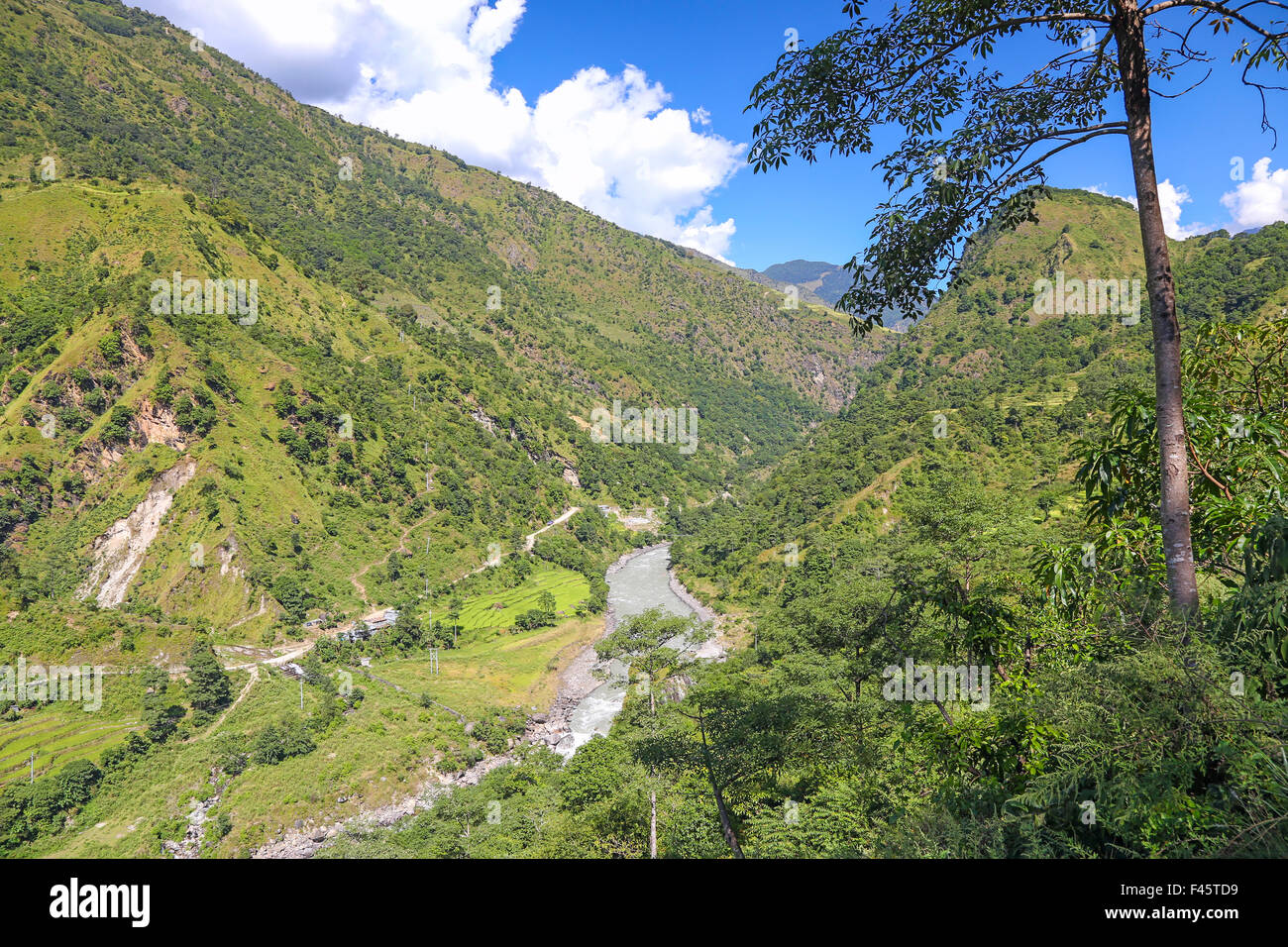 Himalaya-Tal Stockfoto