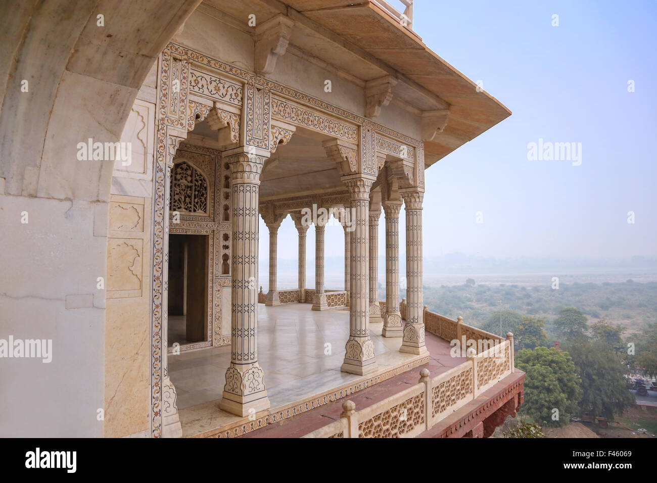 Weißer Marmor-Palast, Agra Fort, Indien Stockfoto