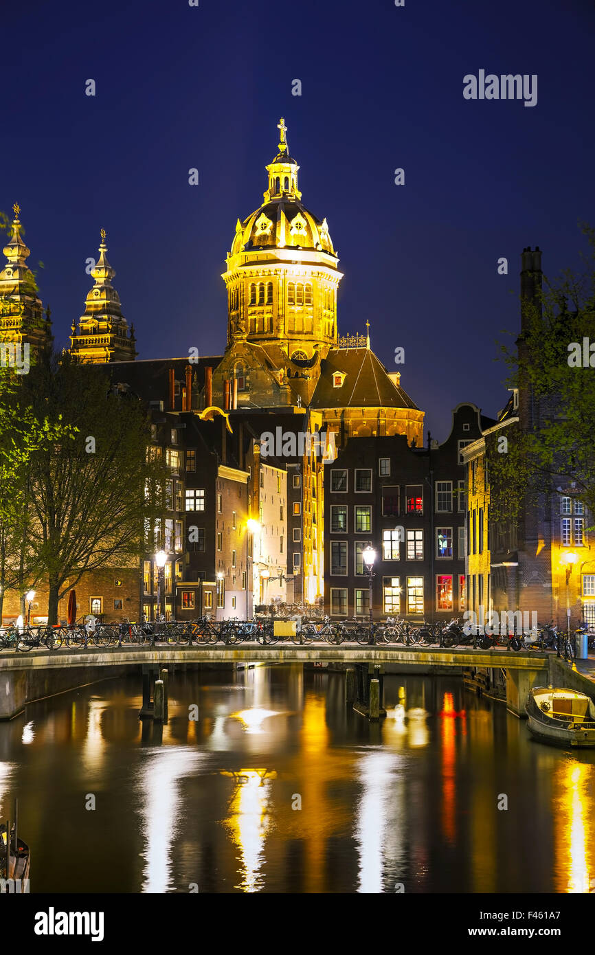 Die Basilika des Heiligen Nikolaus in Amsterdam Stockfoto