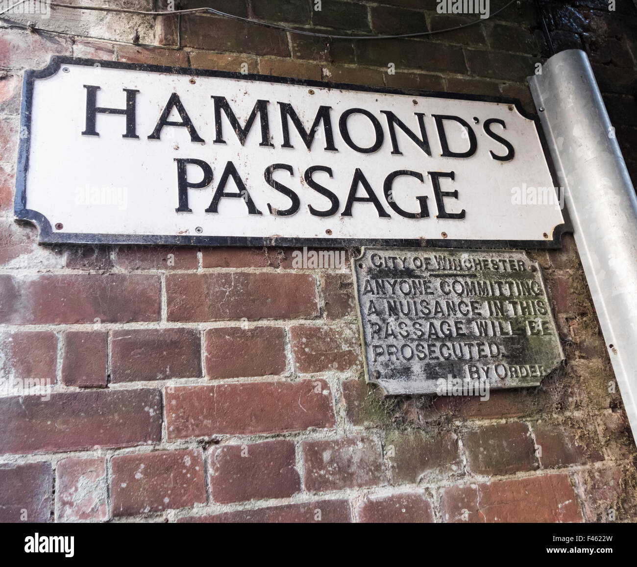 Hammond Passage in Winchester, Hants, Großbritannien Stockfoto