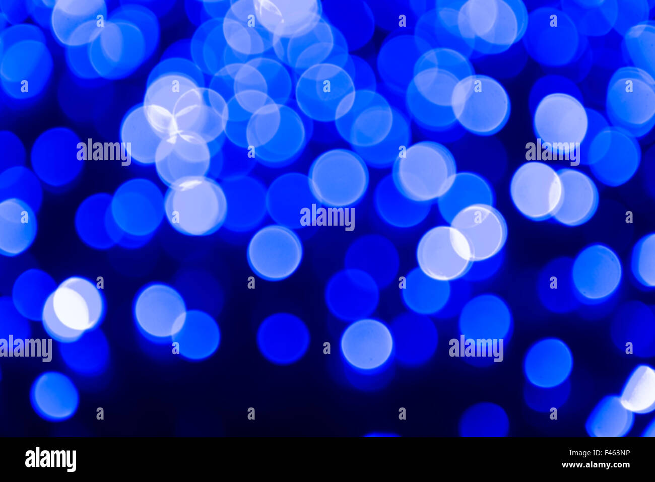 Blaue abstrakte Blase Lichter Stockfoto